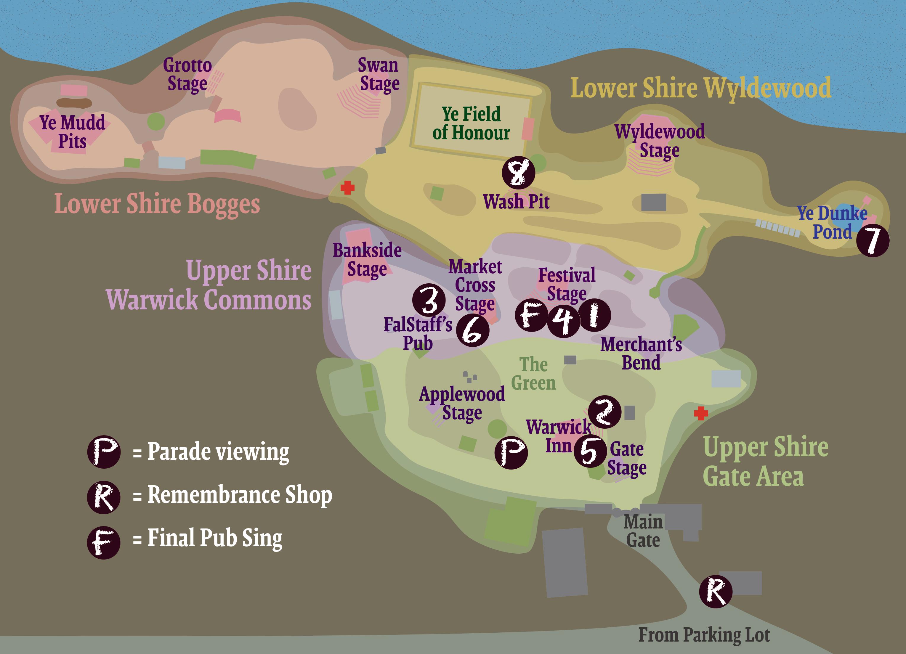 Wylewood Itinerary Map